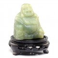 Statuetă sculptată în jad serpentin - Budai ( Buddha Hotei ) - China cca.1960